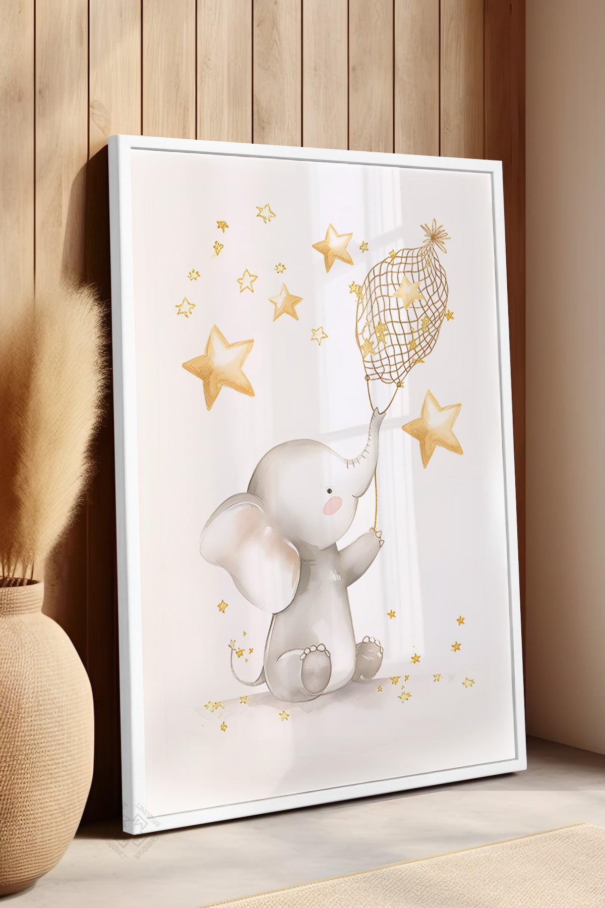 Çocuk Odası, Bebek Odası Beyaz Çerçeveli Poster, Tablo No:94