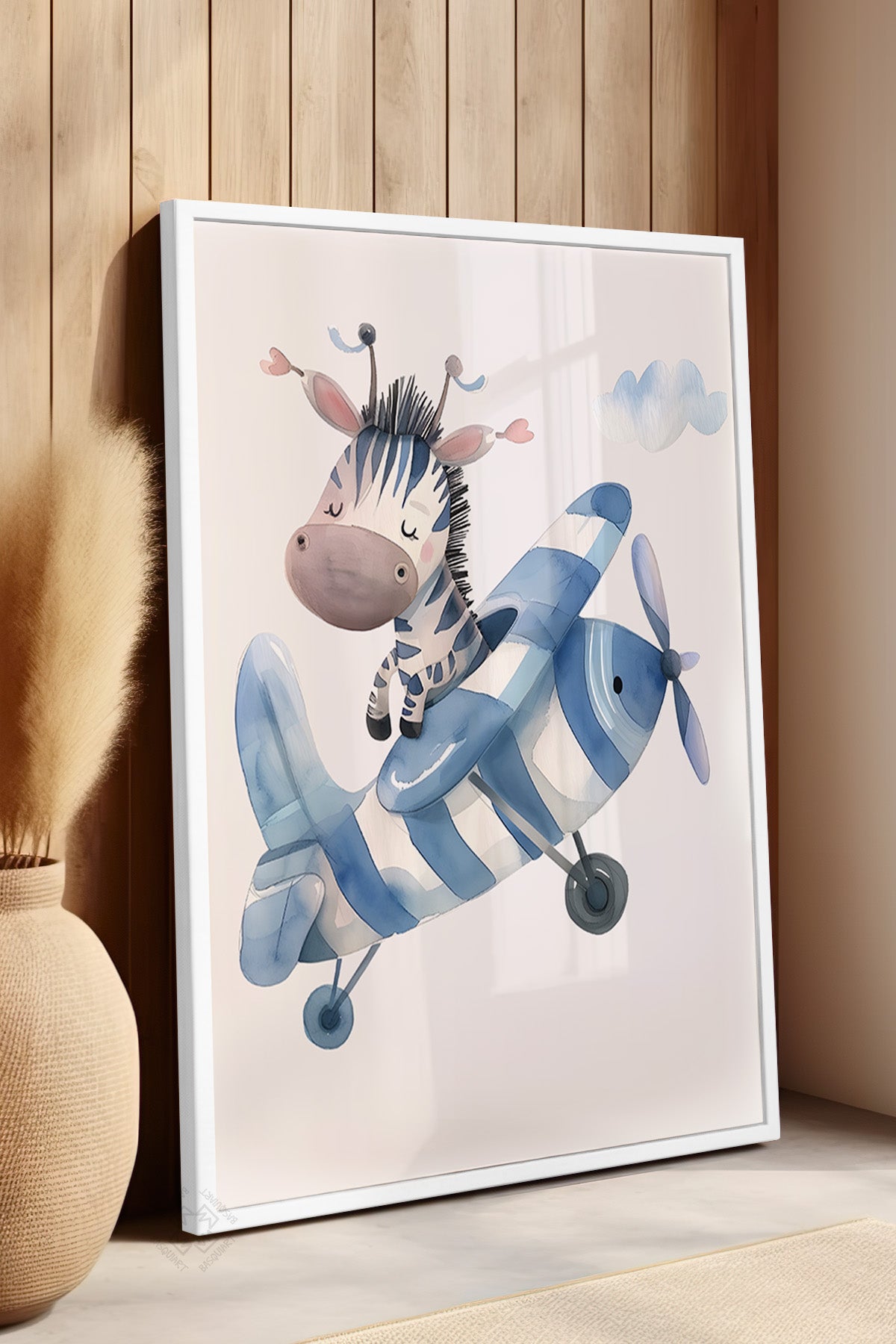 Çocuk Odası, Bebek Odası Beyaz Çerçeveli Poster, Tablo No:40