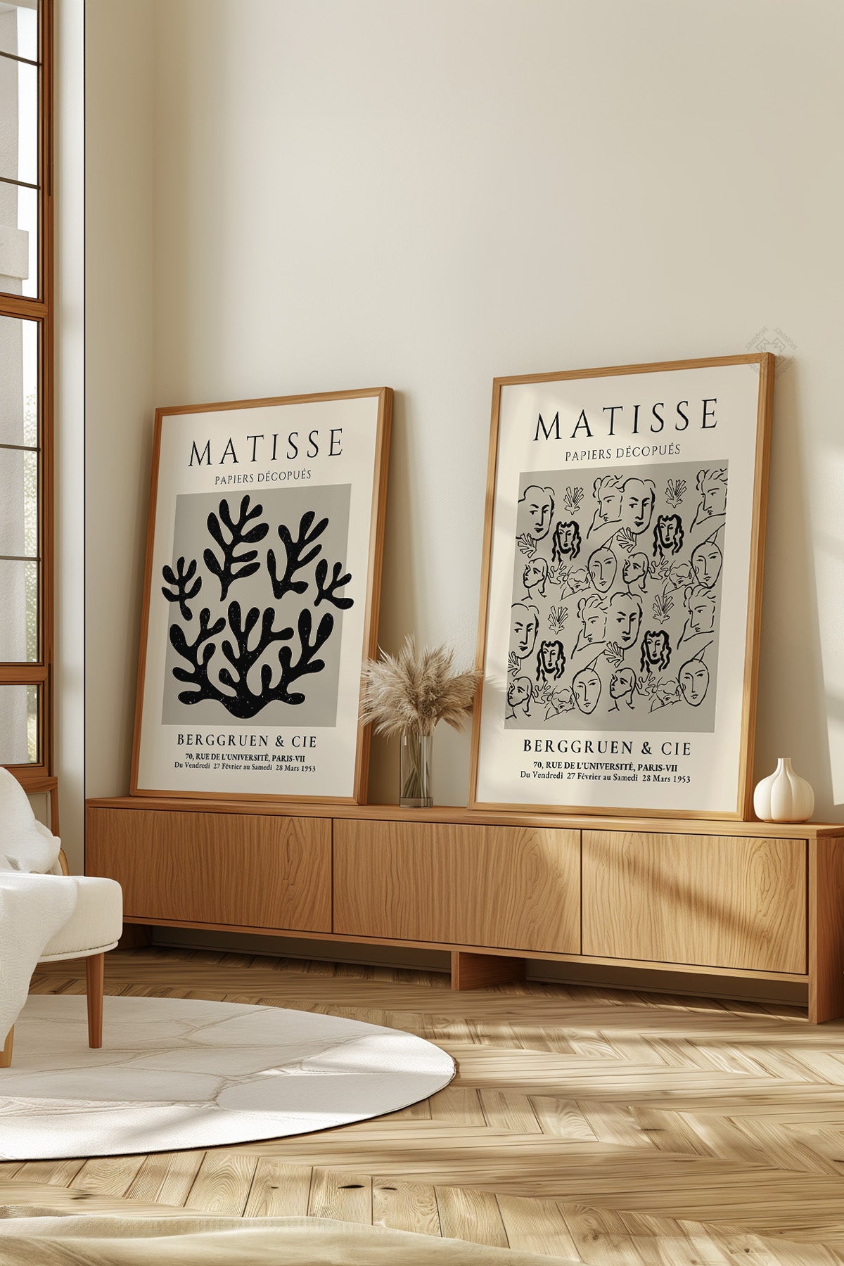 Matisse 2'li Ahşap Çerçeveli Poster, Tablo Seti No:22