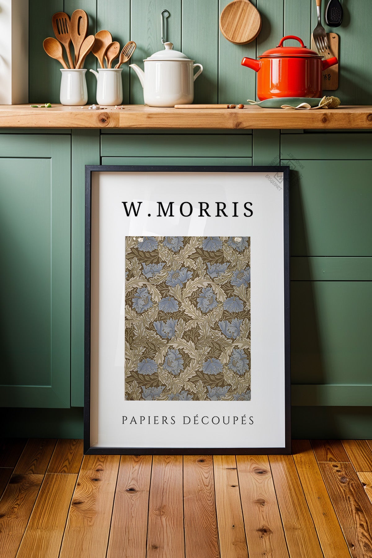 William Morris Serisi Siyah Çerçeveli Poster, Tablo Duvar Dekoru No:7