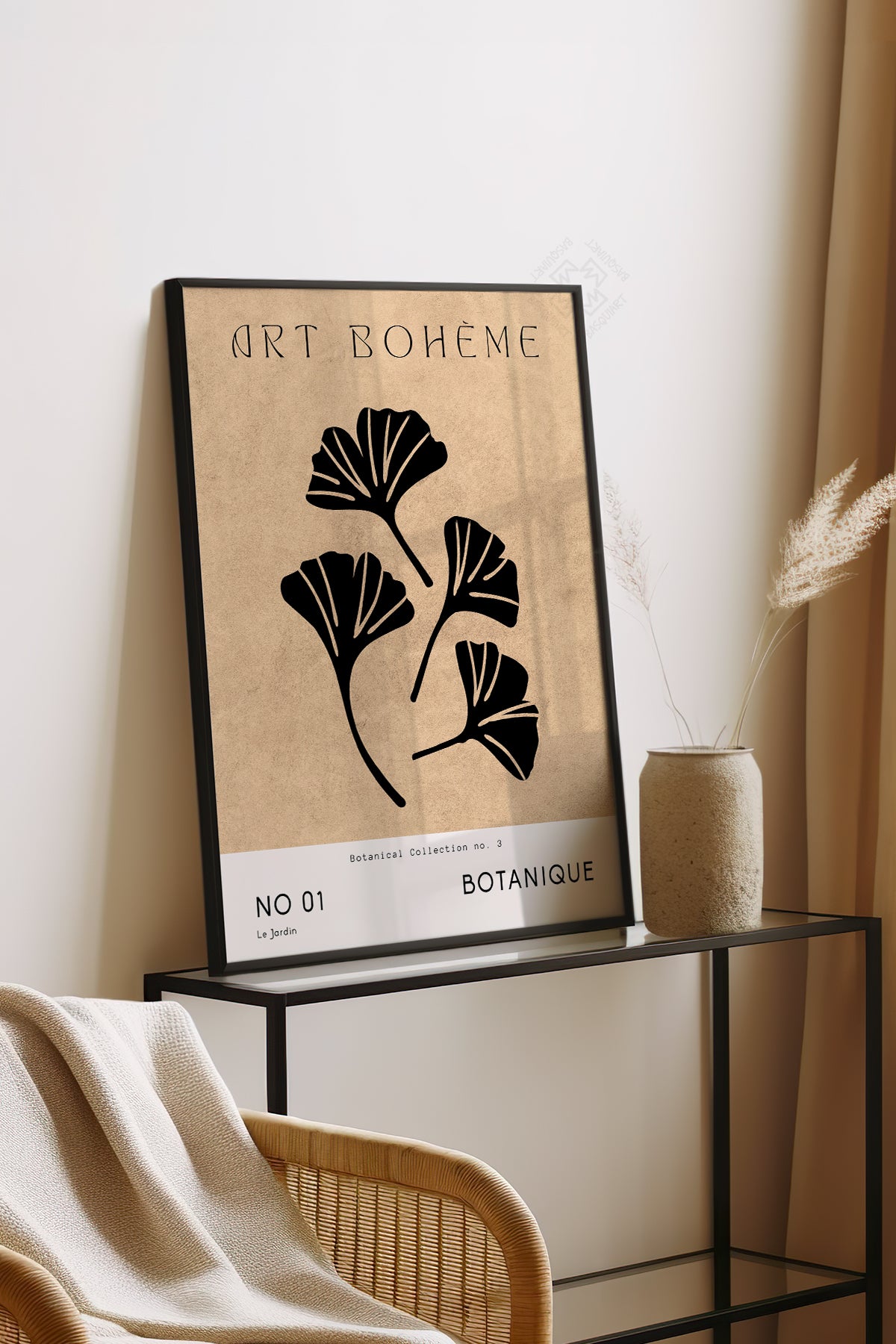 Bohemian Serisi Siyah Çerçeveli Poster, Tablo No:117