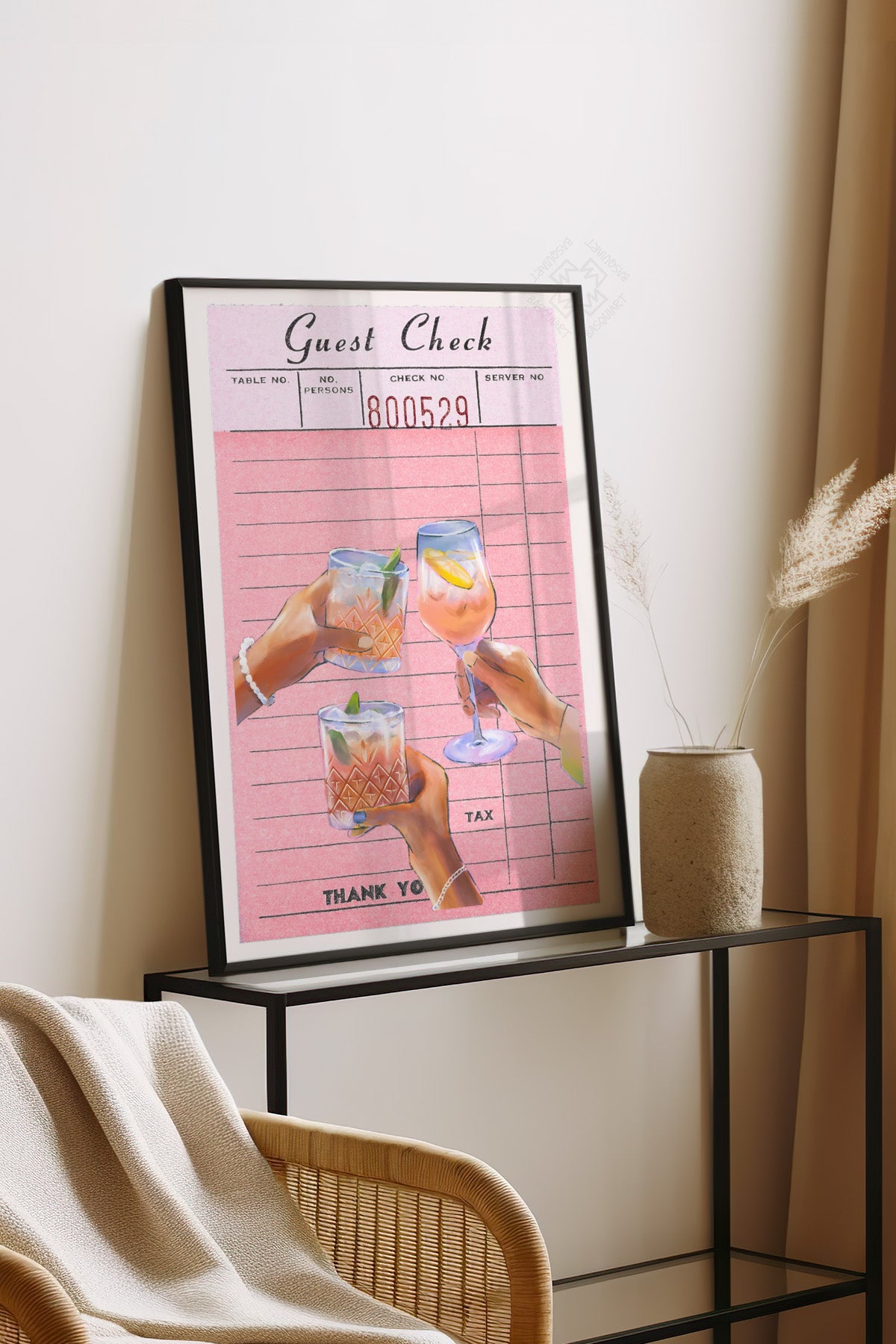 Lucky You Serisi Siyah Çerçeveli Poster, Tablo Duvar Dekoru No:92
