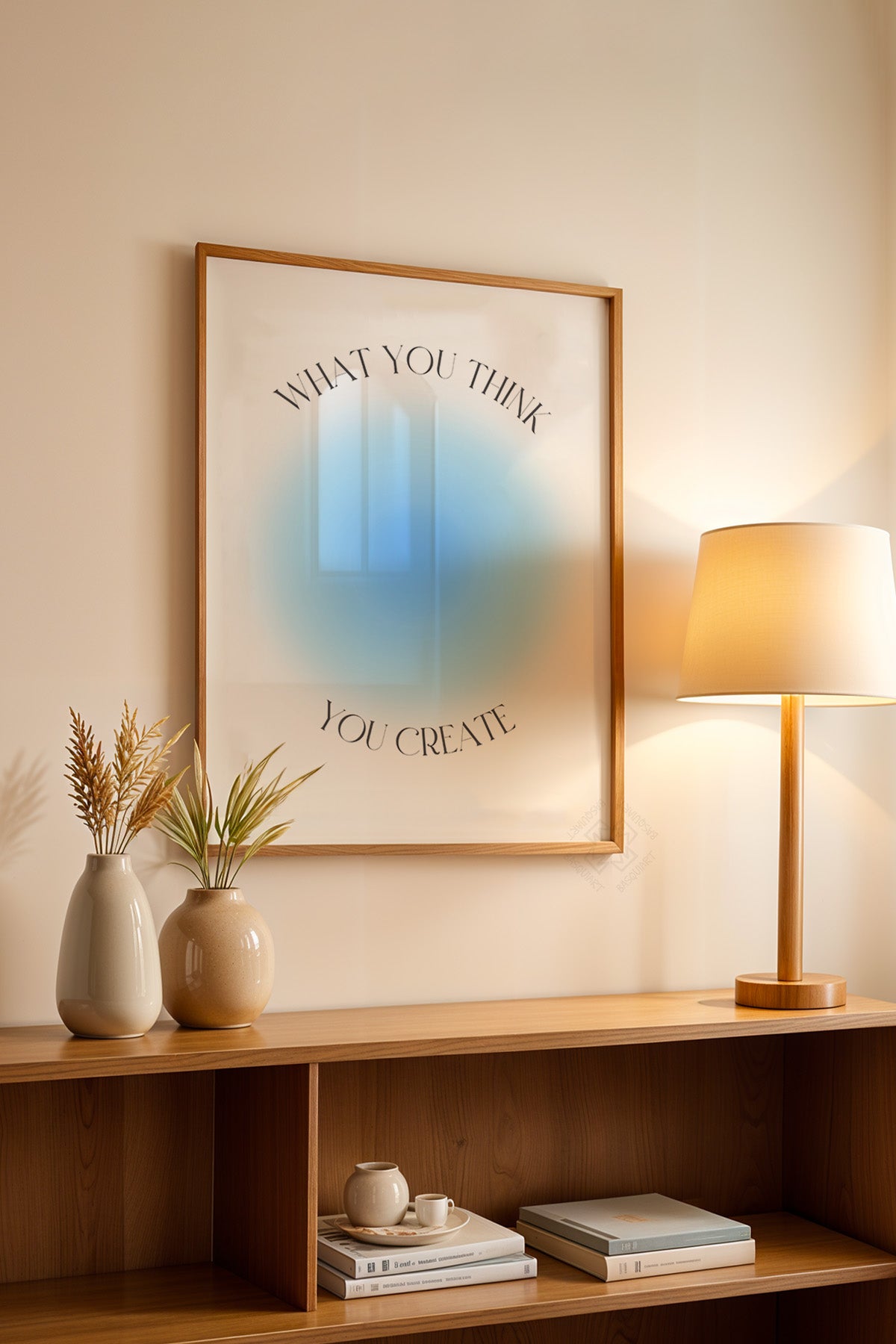 Aura Serisi Ahşap Çerçeveli Poster, Tablo No:149