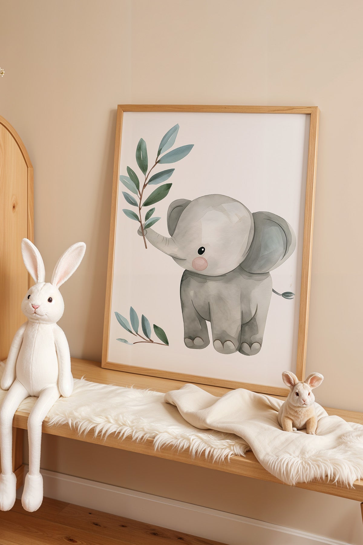 Çocuk Odası, Bebek Odası Ahşap Çerçeveli Poster, Tablo No:84
