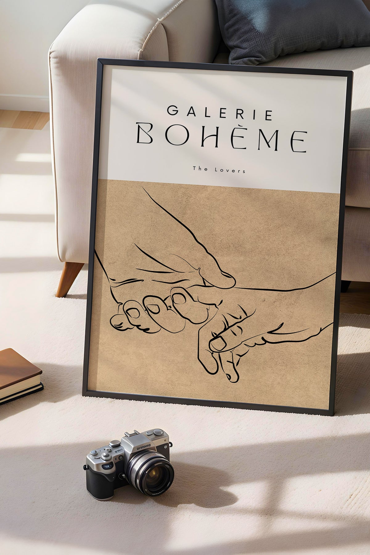 Bohemian Serisi Siyah Çerçeveli Poster, Tablo No:70