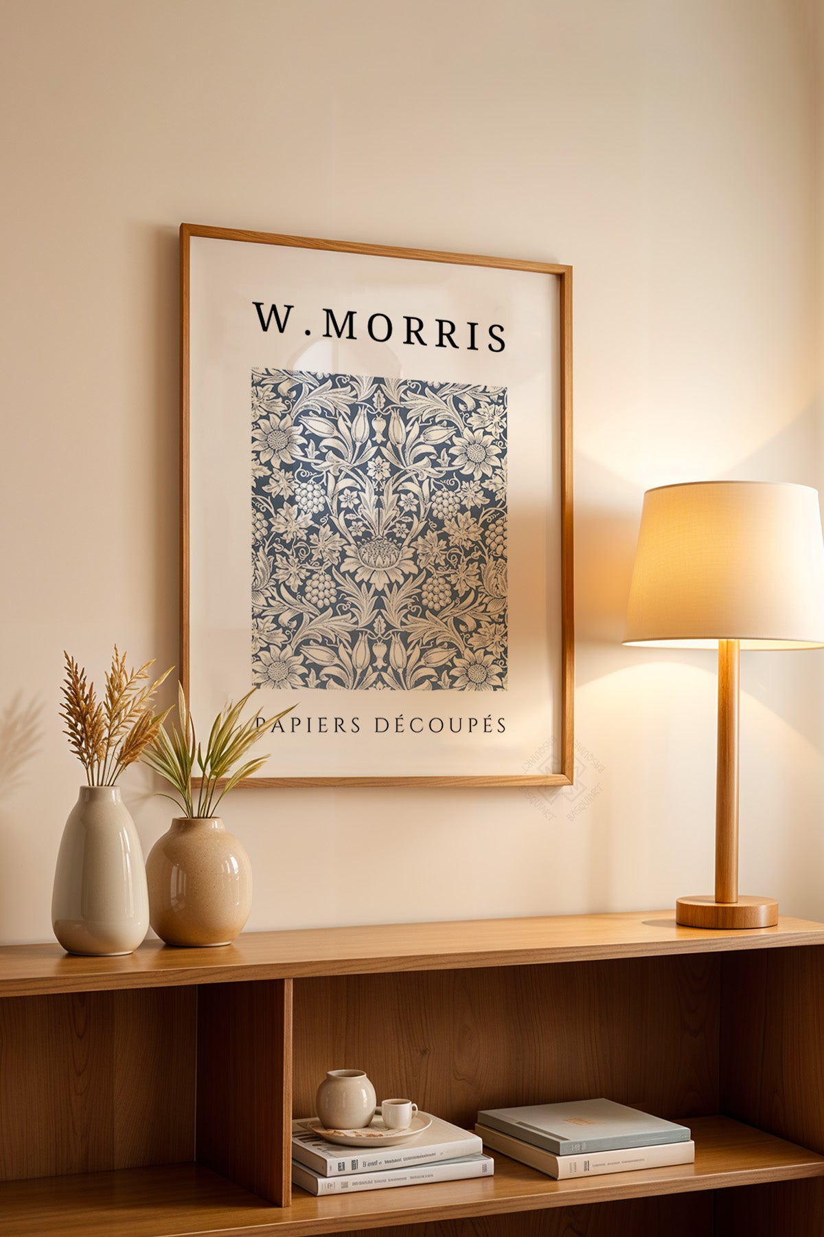 William Morris Serisi Ahşap Çerçeveli Poster, Tablo Duvar Dekoru No:1