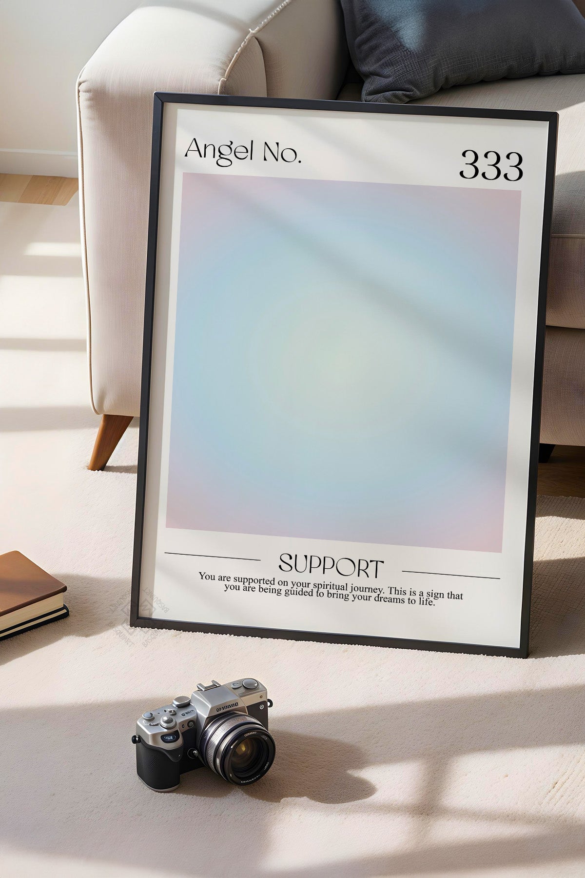 Aura Serisi Siyah Çerçeveli Poster, Tablo No:7
