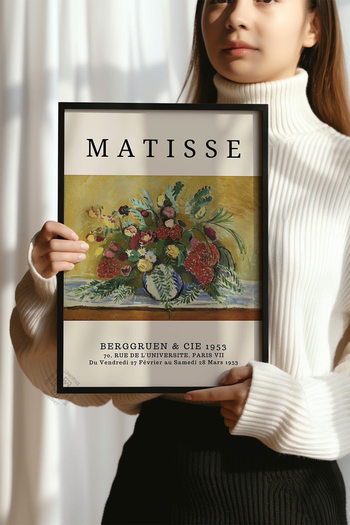 Henri Matisse Serisi Siyah Çerçeveli Poster, Tablo Duvar Dekoru No:2