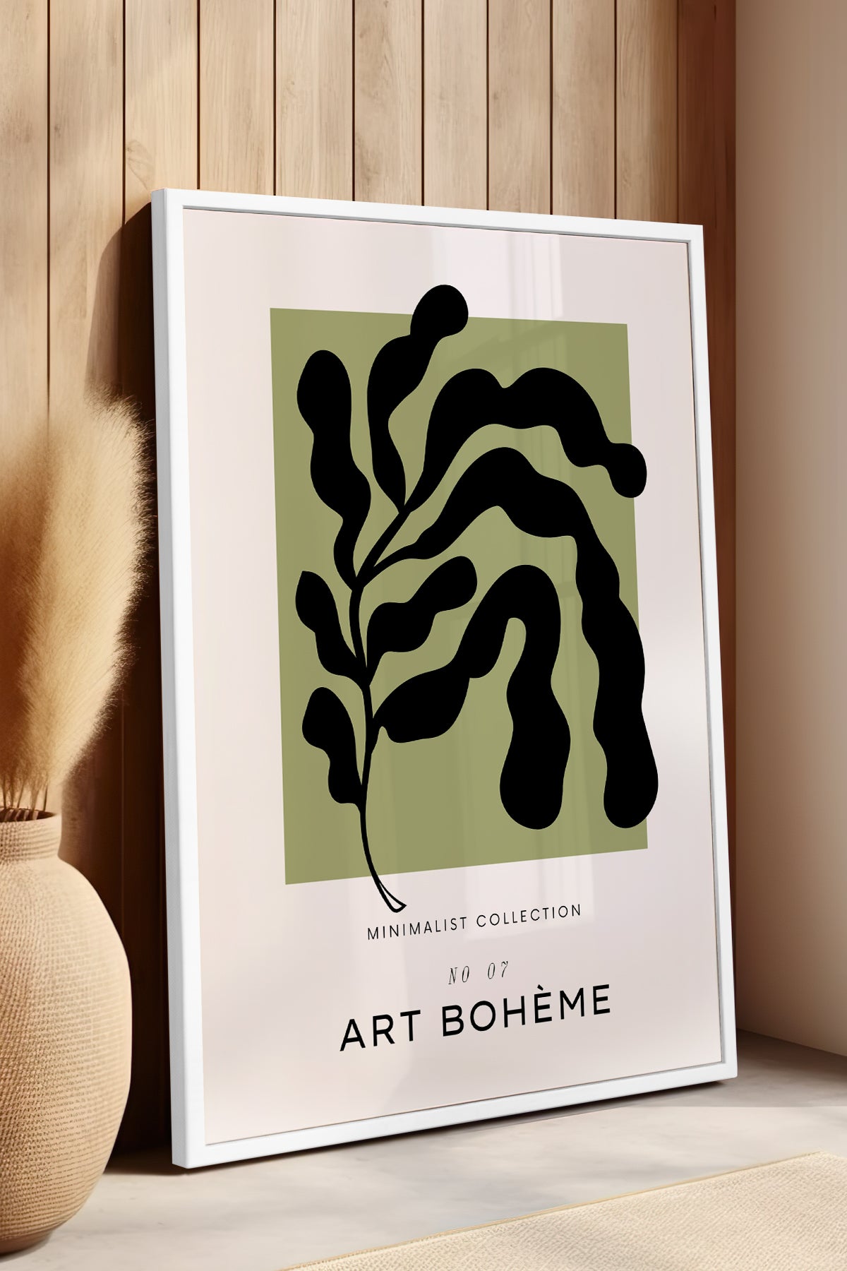 Bohemian Serisi Beyaz Çerçeveli Poster, Tablo No:61