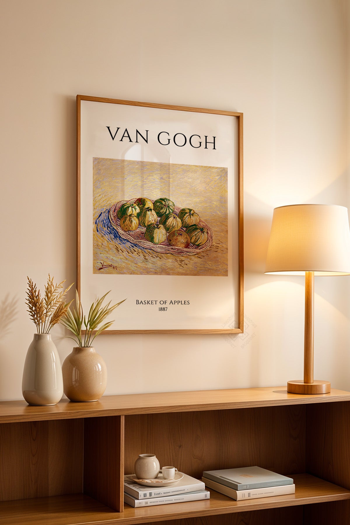 Vincent Van Gogh Serisi Ahşap Çerçeveli Poster, Tablo Duvar Dekoru No:29