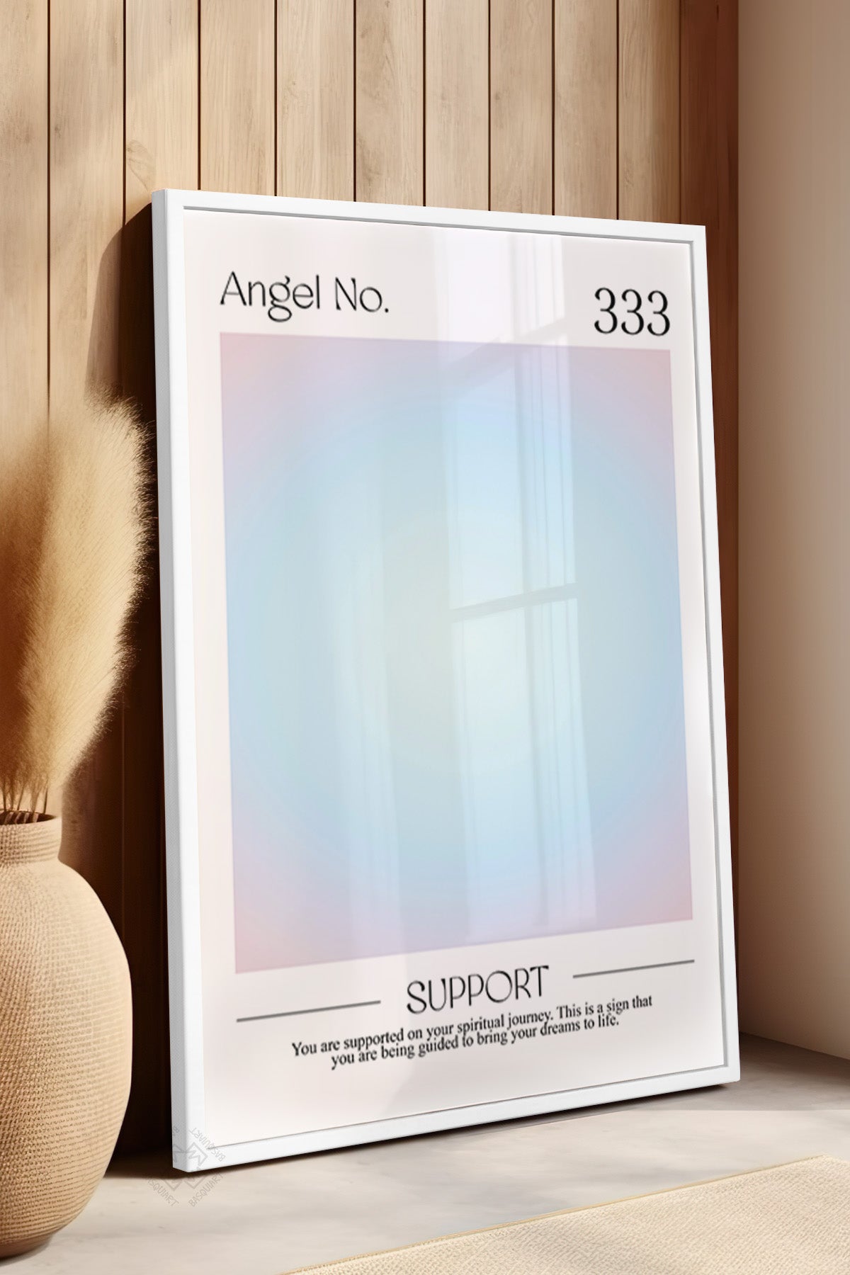 Aura Serisi Beyaz Çerçeveli Poster, Tablo No:7