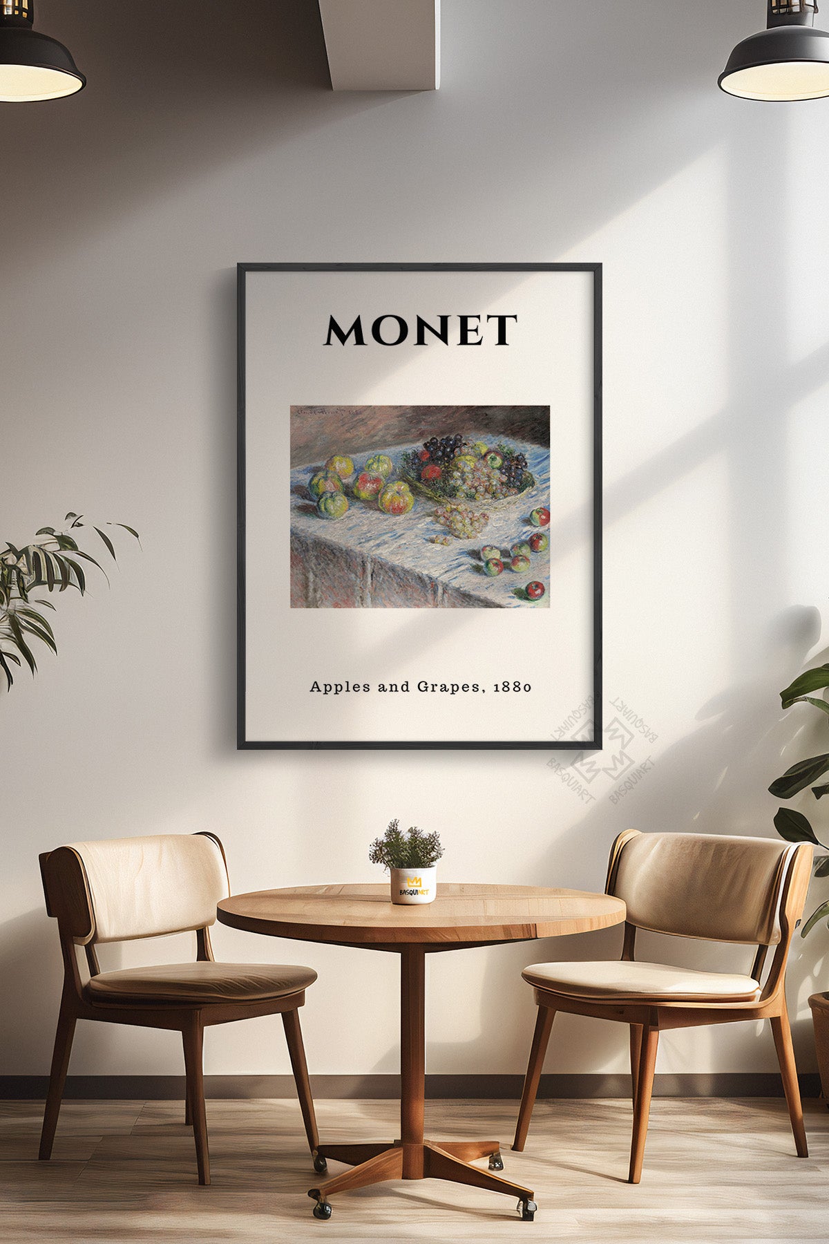 Claude Monet Serisi Siyah Çerçeveli Poster, Tablo Duvar Dekoru No:7