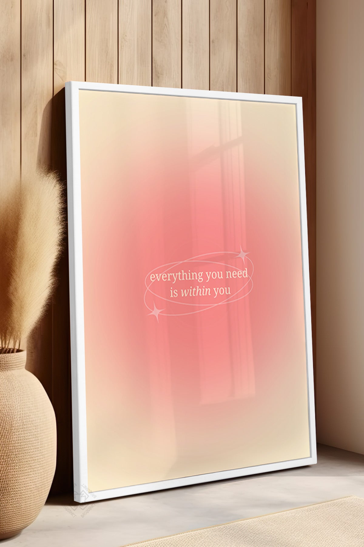 Aura Serisi Beyaz Çerçeveli Poster, Tablo No:172