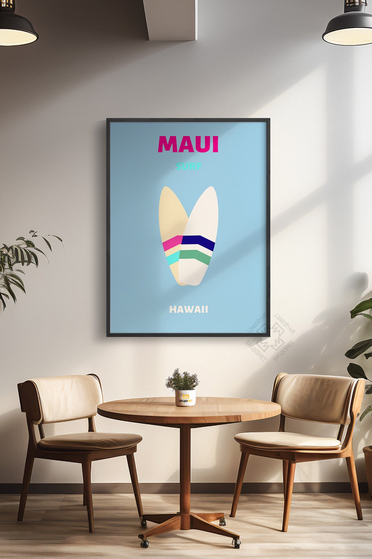 Şehir Serisi Siyah Çerçeveli Poster, Tablo Duvar Dekoru No:14