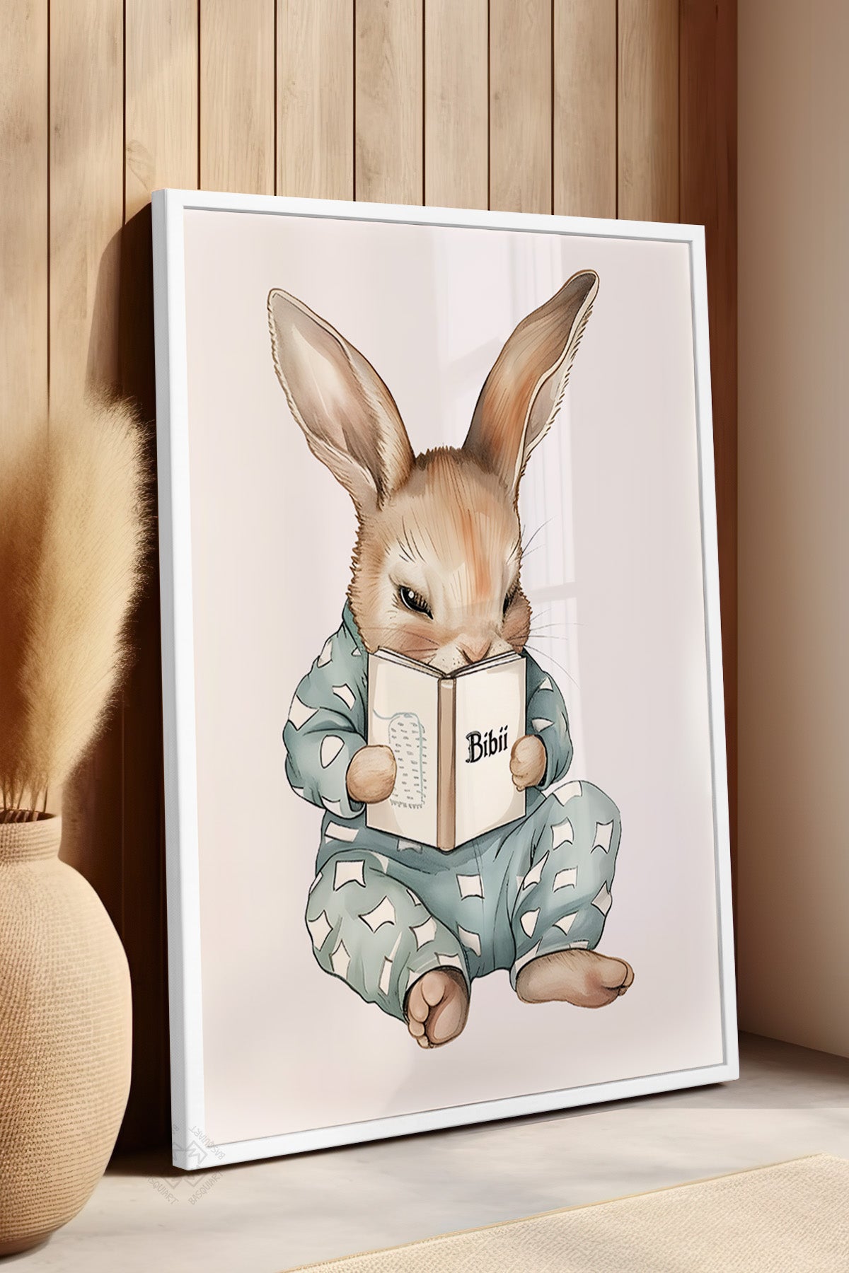 Çocuk Odası, Bebek Odası Beyaz Çerçeveli Poster, Tablo No:78