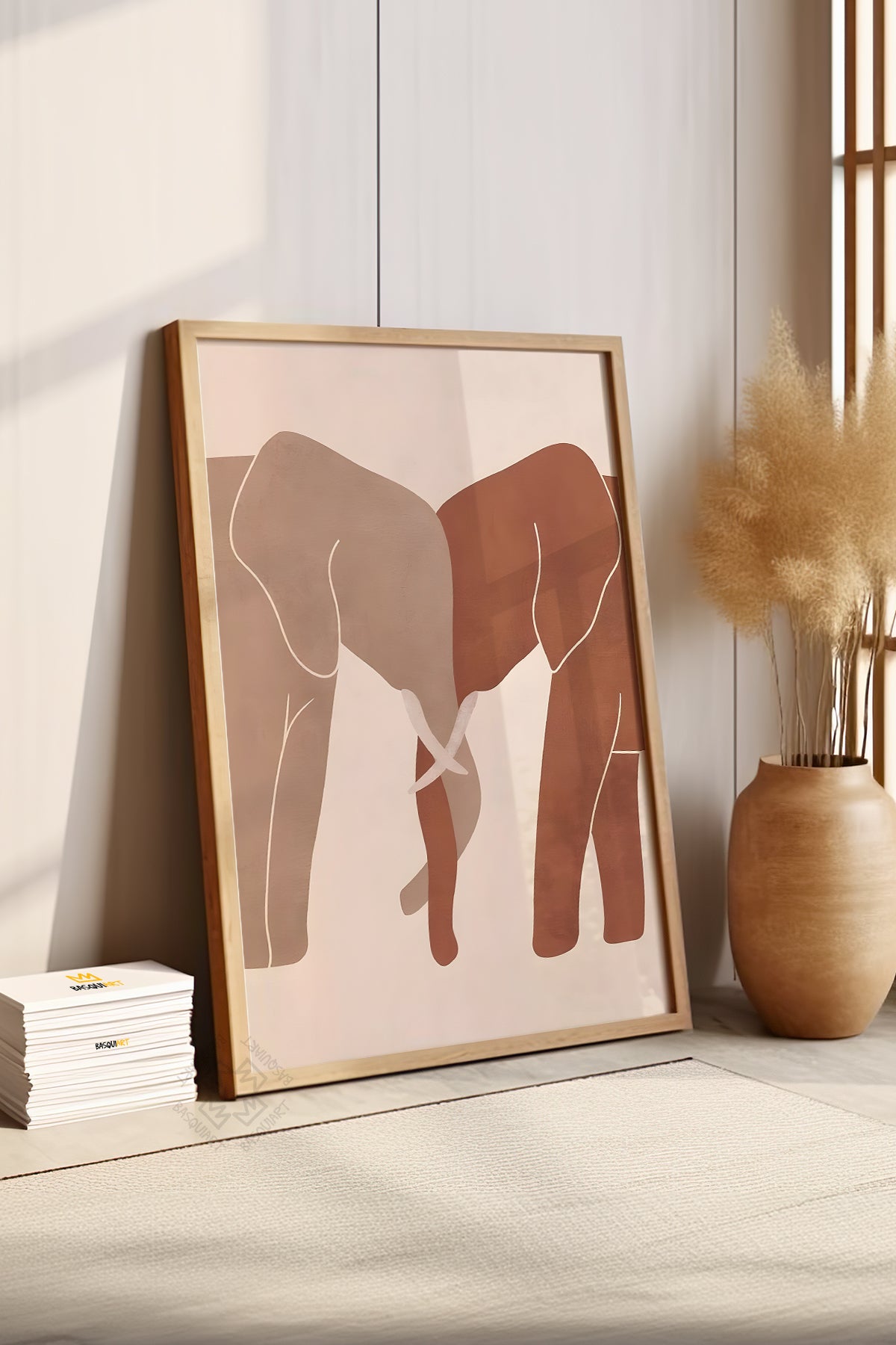 Bohemian Serisi Ahşap Çerçeveli Poster, Tablo No:33