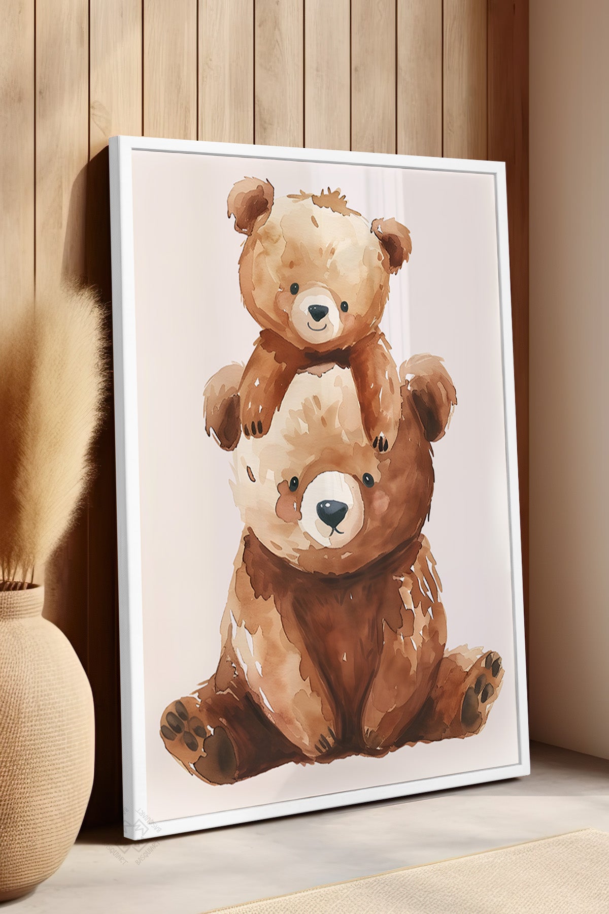 Çocuk Odası, Bebek Odası Beyaz Çerçeveli Poster, Tablo No:71