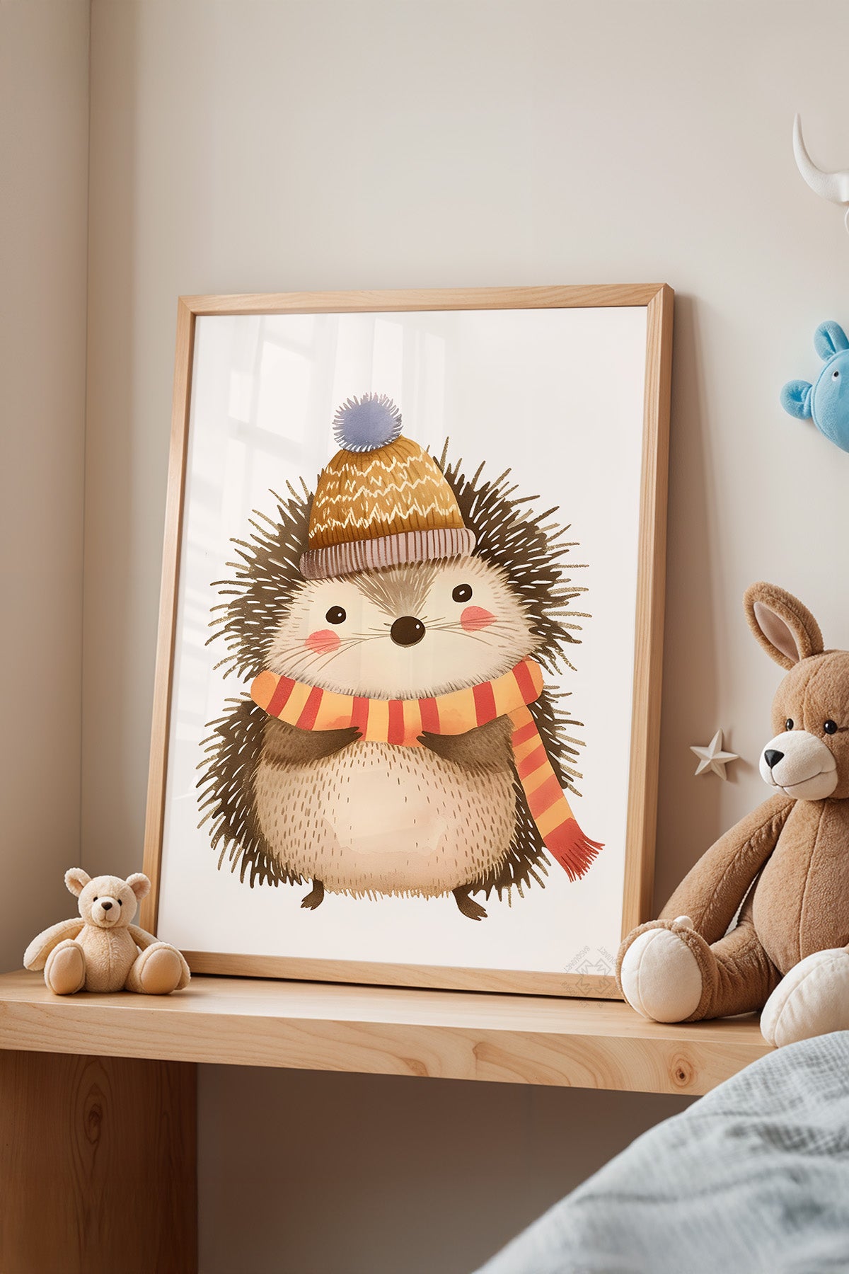 Çocuk Odası, Bebek Odası Ahşap Çerçeveli Poster, Tablo No:79