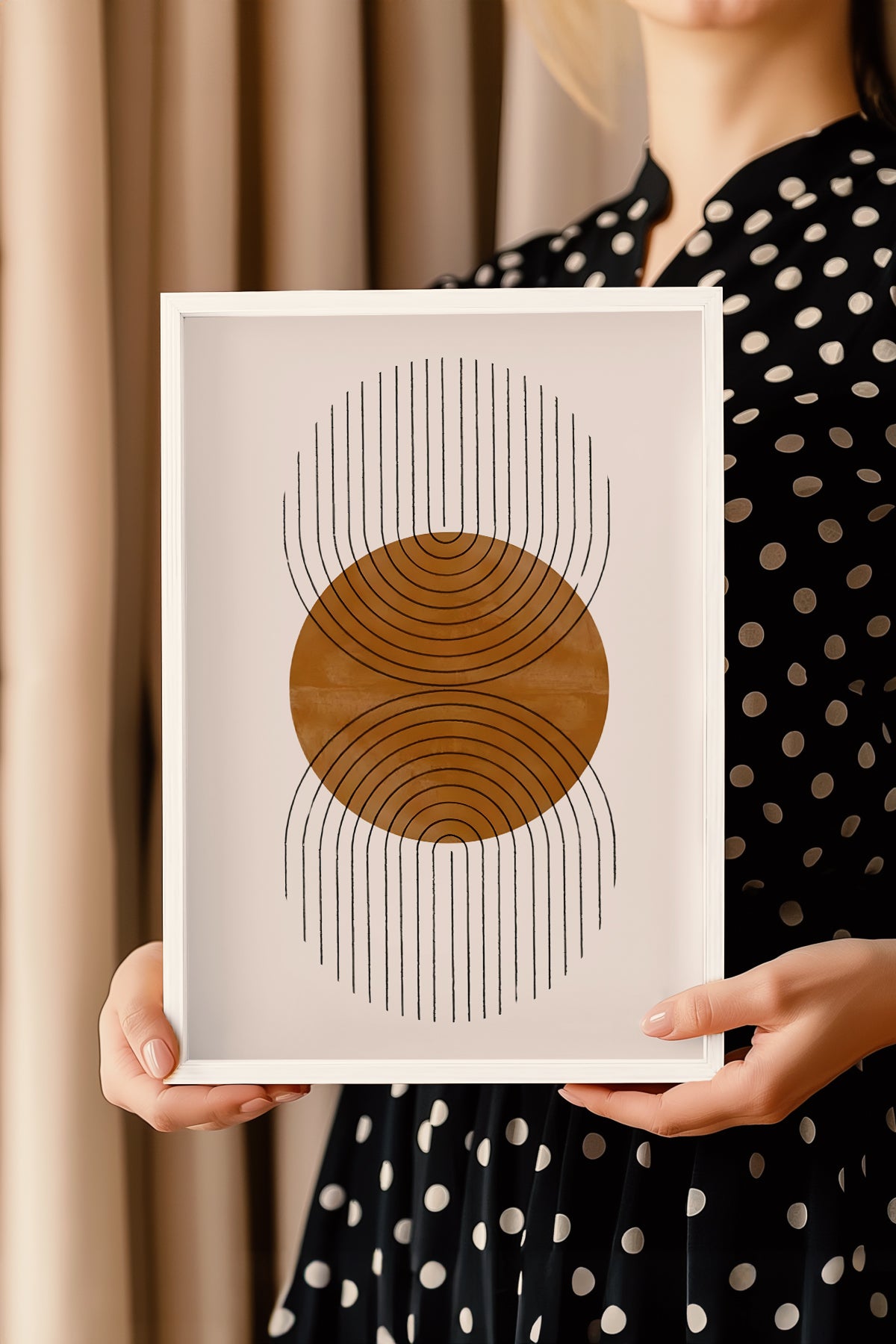 Bohemian Serisi Beyaz Çerçeveli Poster, Tablo No:36