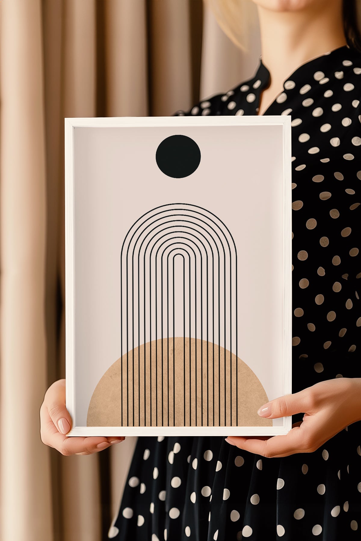 Bohemian Serisi Beyaz Çerçeveli Poster, Tablo No:2