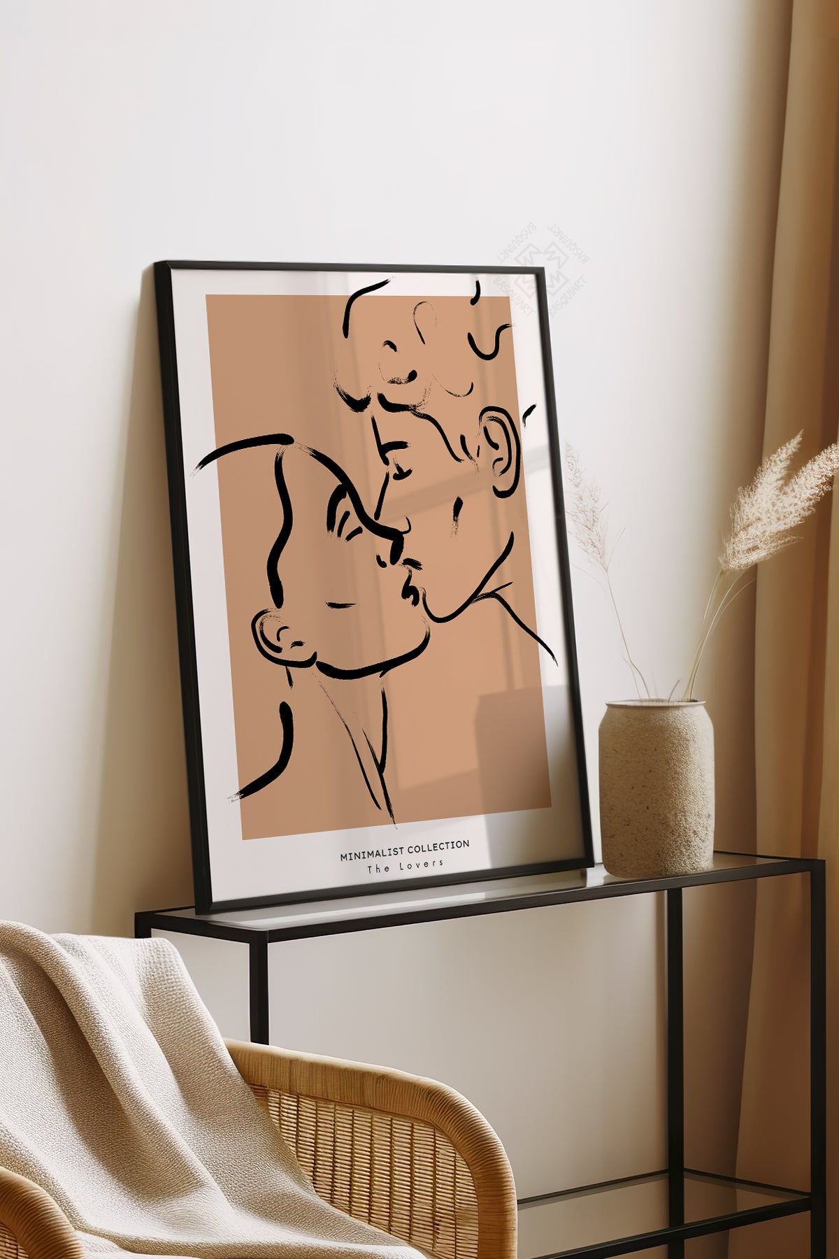 Bohemian Serisi Siyah Çerçeveli Poster, Tablo No:105
