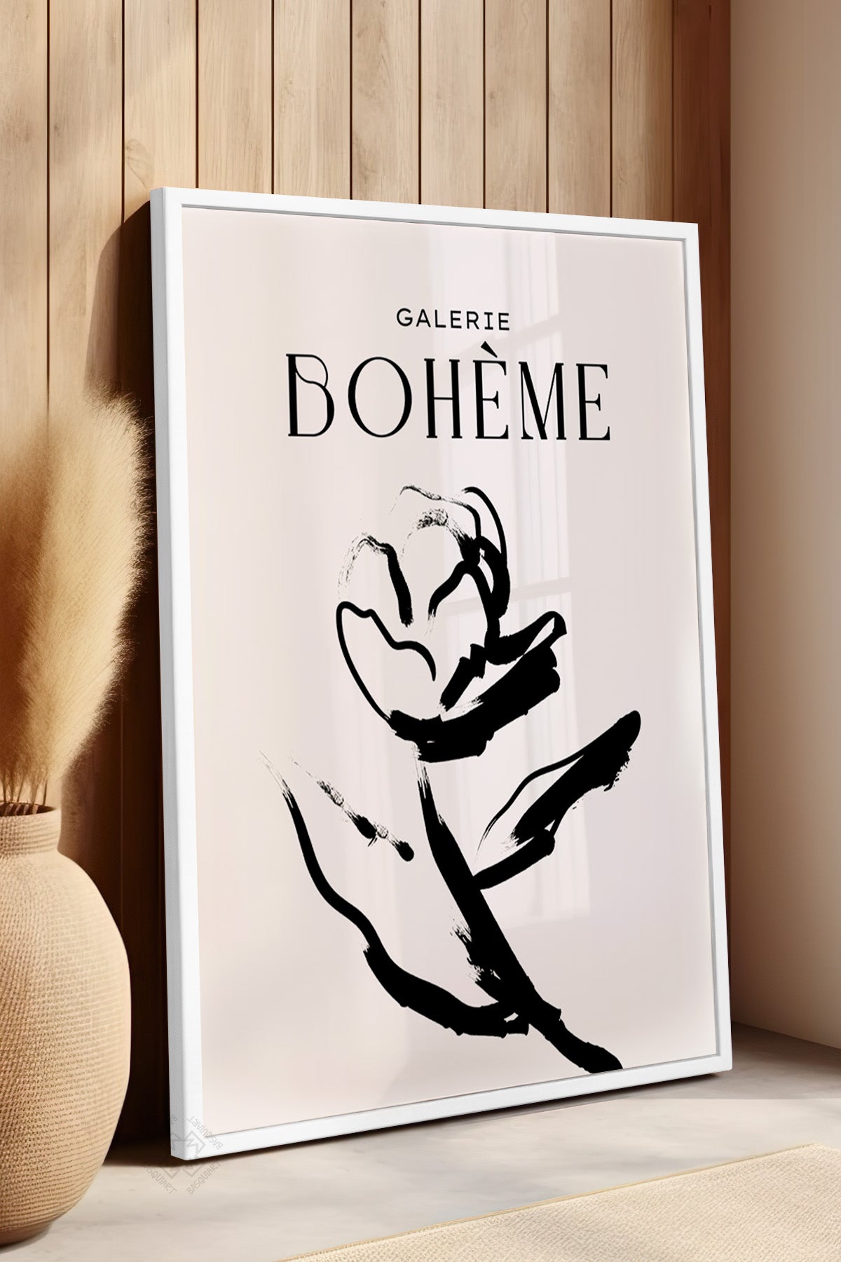 Bohemian Serisi Beyaz Çerçeveli Poster, Tablo No:127
