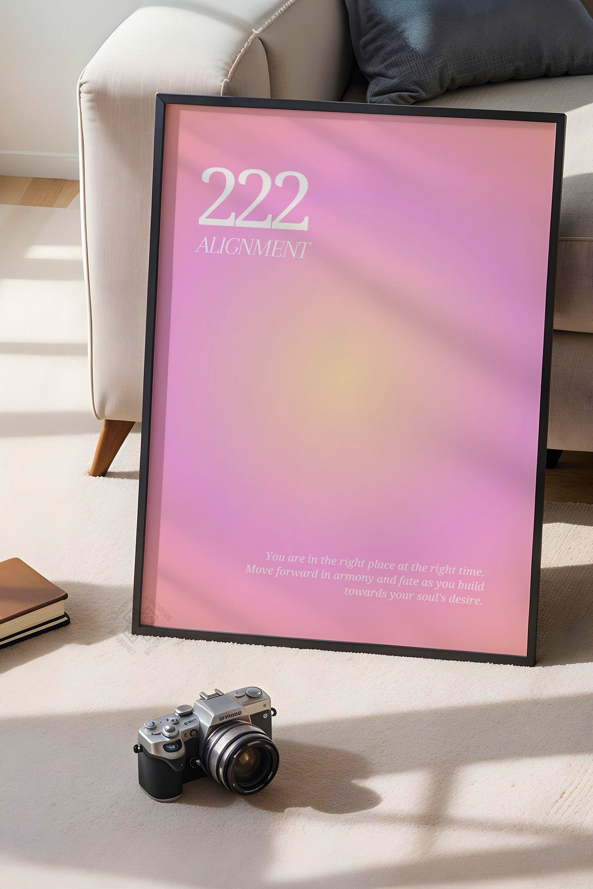 Aura Serisi Siyah Çerçeveli Poster, Tablo No:164