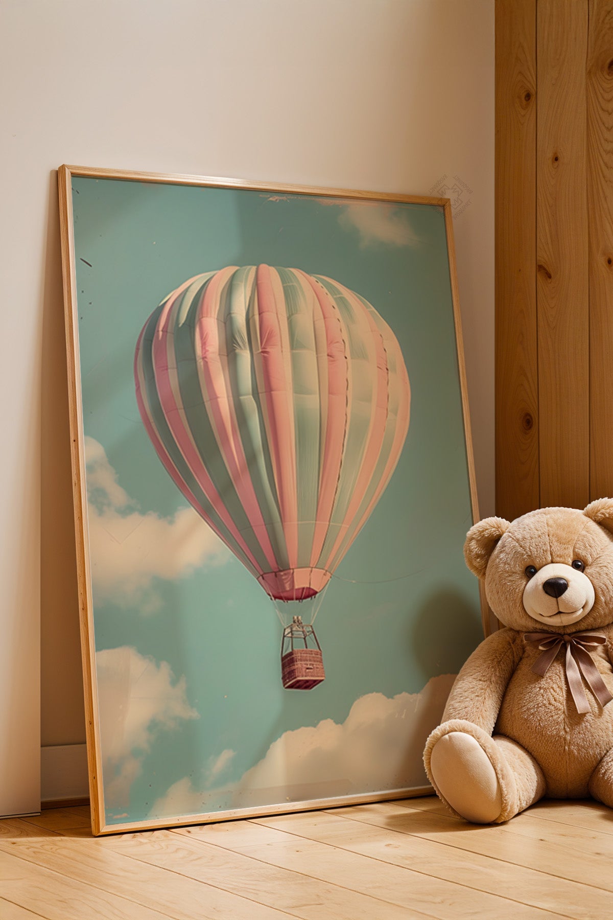 Çocuk Odası, Bebek Odası Ahşap Çerçeveli Poster, Tablo No:88