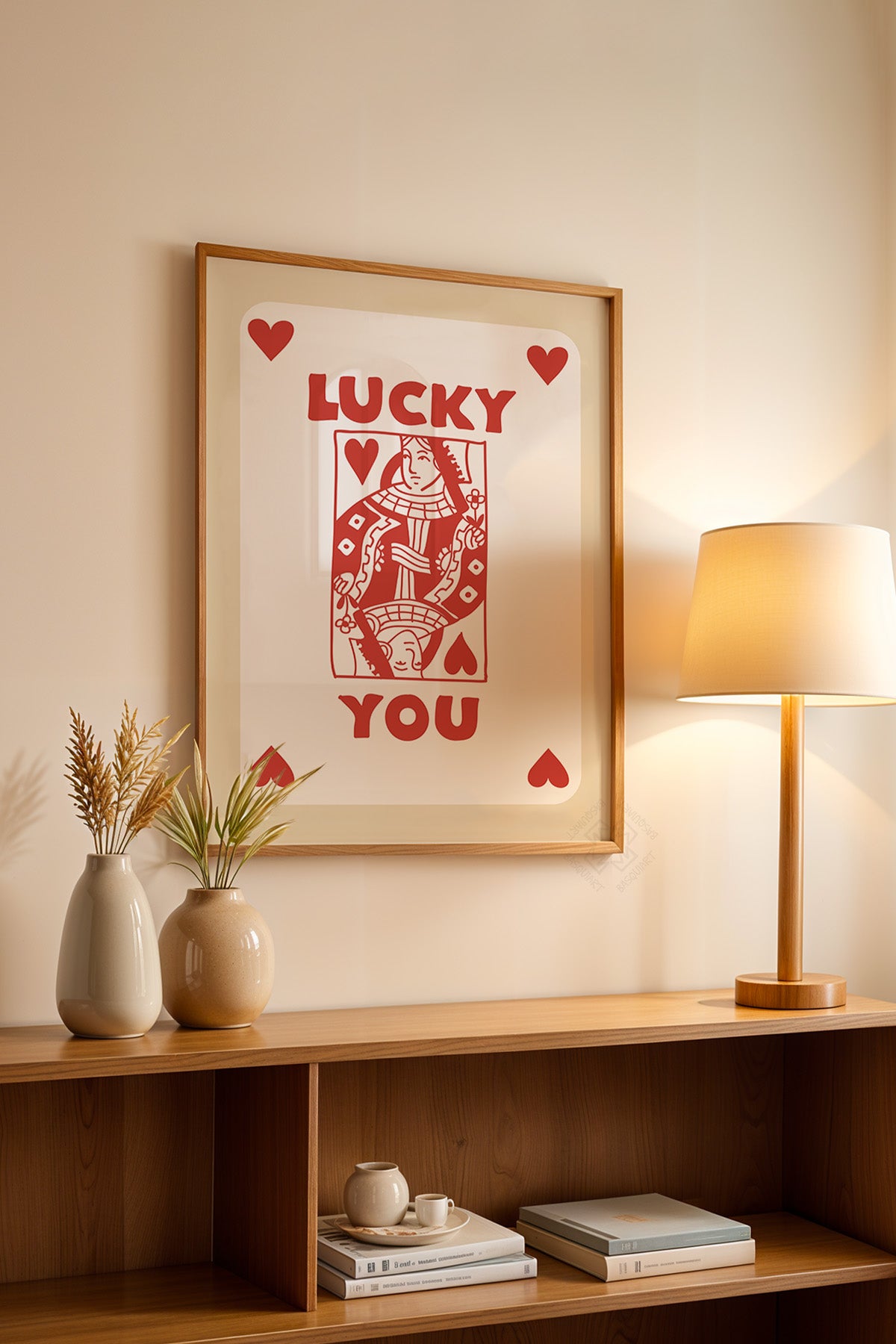 Lucky You Serisi Ahşap Çerçeveli Poster, Tablo Duvar Dekoru No:61