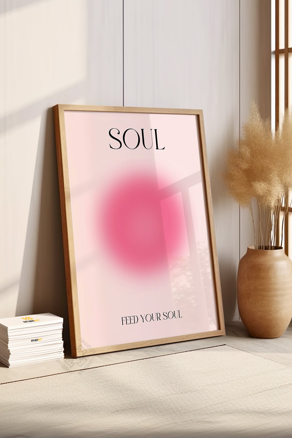 Aura Serisi Ahşap Çerçeveli Poster, Tablo No:161