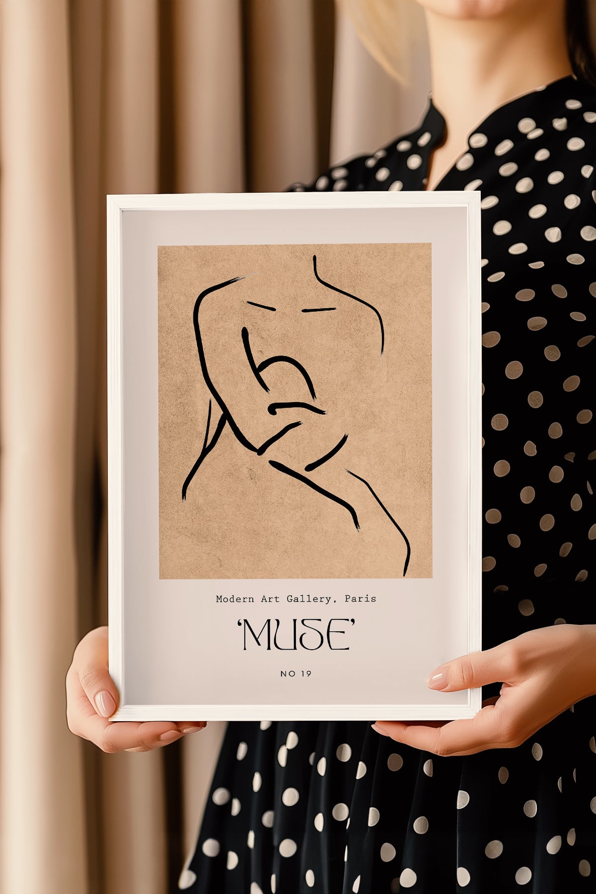 Bohemian Serisi Beyaz Çerçeveli Poster, Tablo No:83