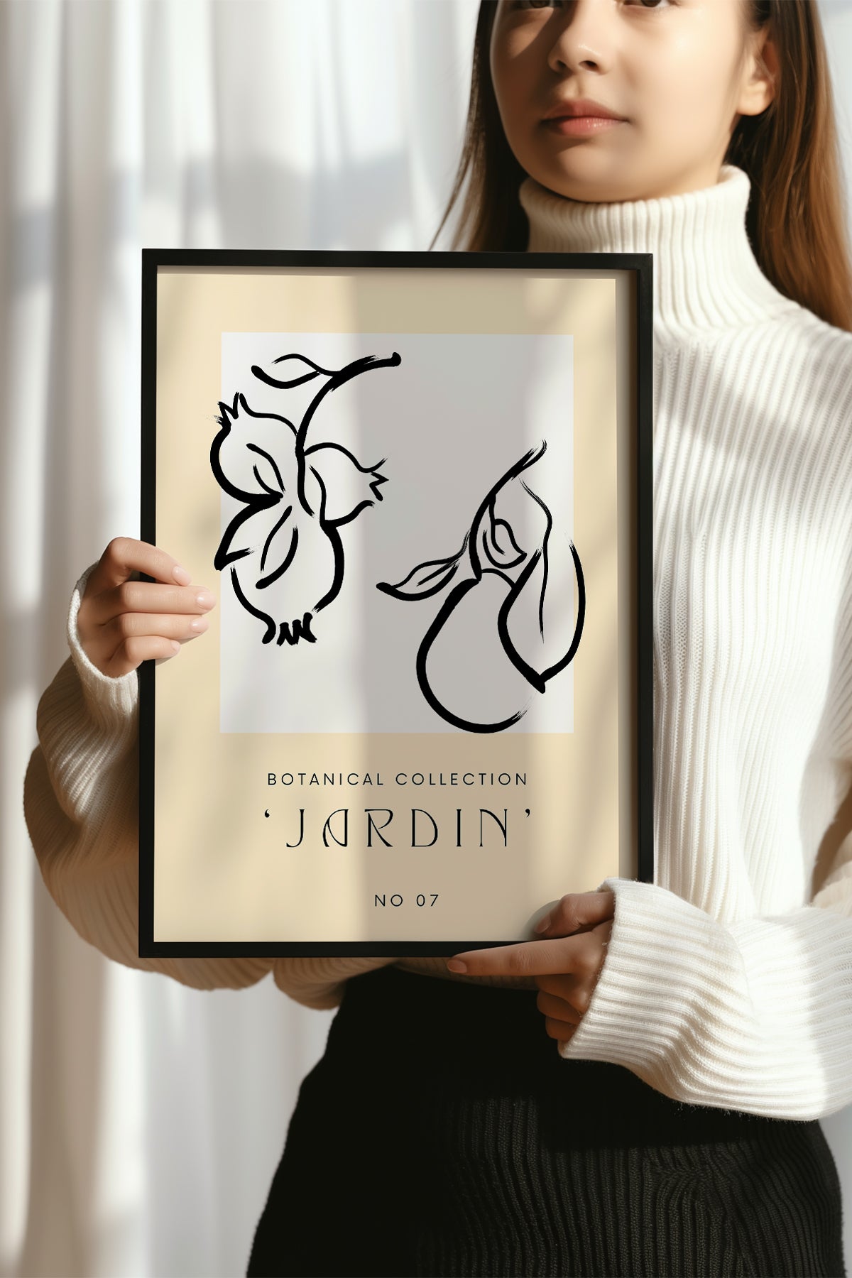 Bohemian Serisi Siyah Çerçeveli Poster, Tablo No:119