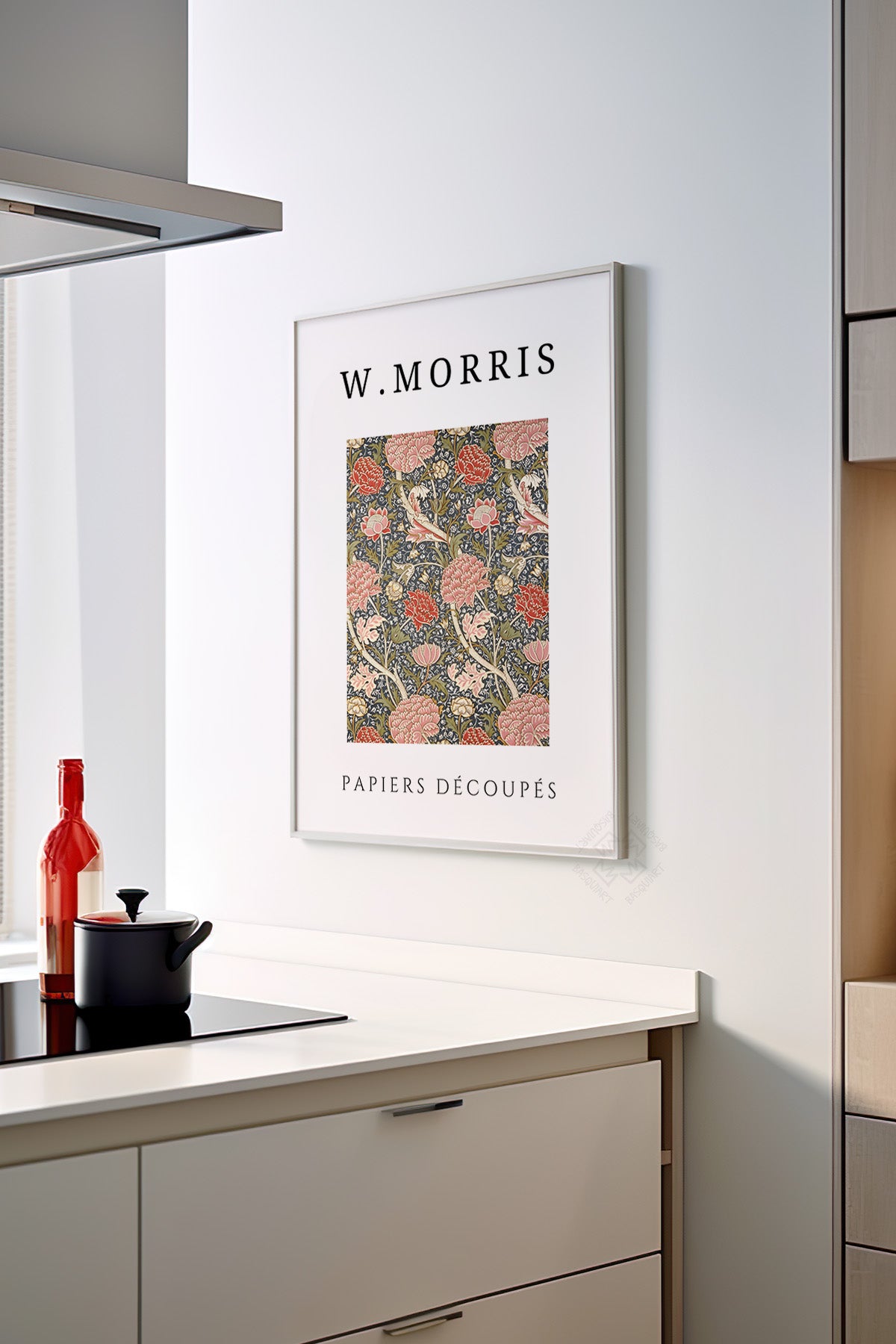 William Morris Serisi Beyaz Çerçeveli Poster, Tablo Duvar Dekoru No:22