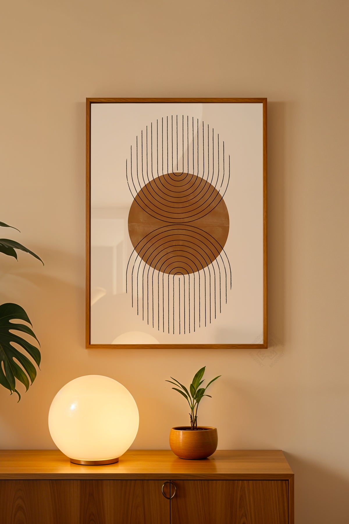 Bohemian Serisi Ahşap Çerçeveli Poster, Tablo No:36