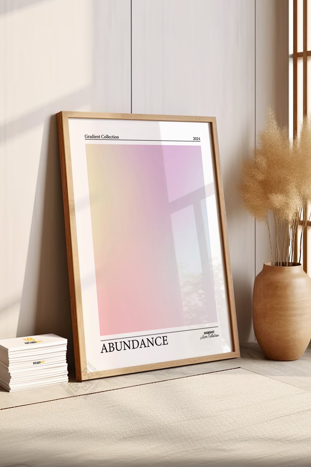 Aura Serisi Ahşap Çerçeveli Poster, Tablo No:33