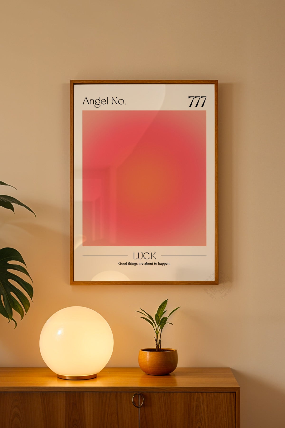 Aura Serisi Ahşap Çerçeveli Poster, Tablo No:11