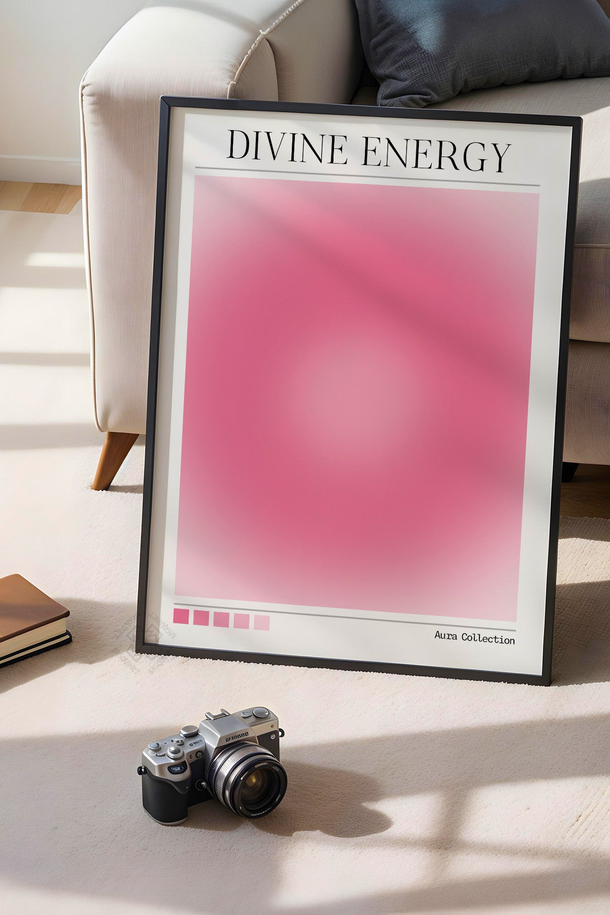 Aura Serisi Siyah Çerçeveli Poster, Tablo No:136