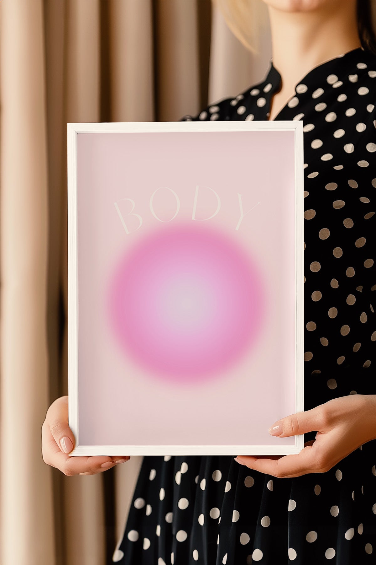 Aura Serisi Beyaz Çerçeveli Poster, Tablo No:111