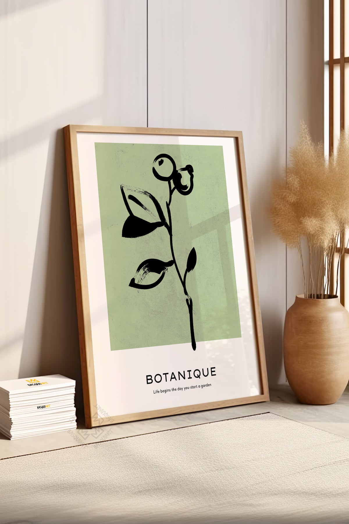 Bohemian Serisi Ahşap Çerçeveli Poster, Tablo No:44