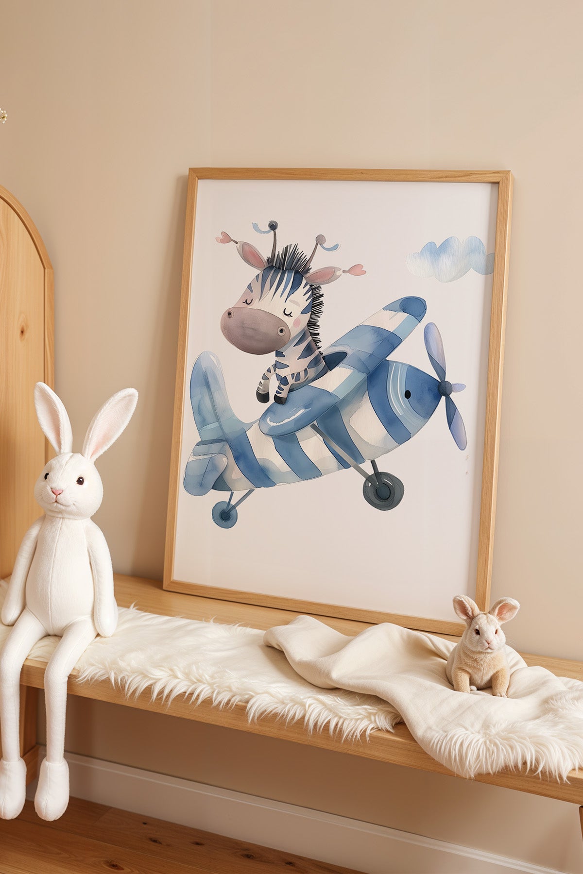 Çocuk Odası, Bebek Odası Ahşap Çerçeveli Poster, Tablo No:40