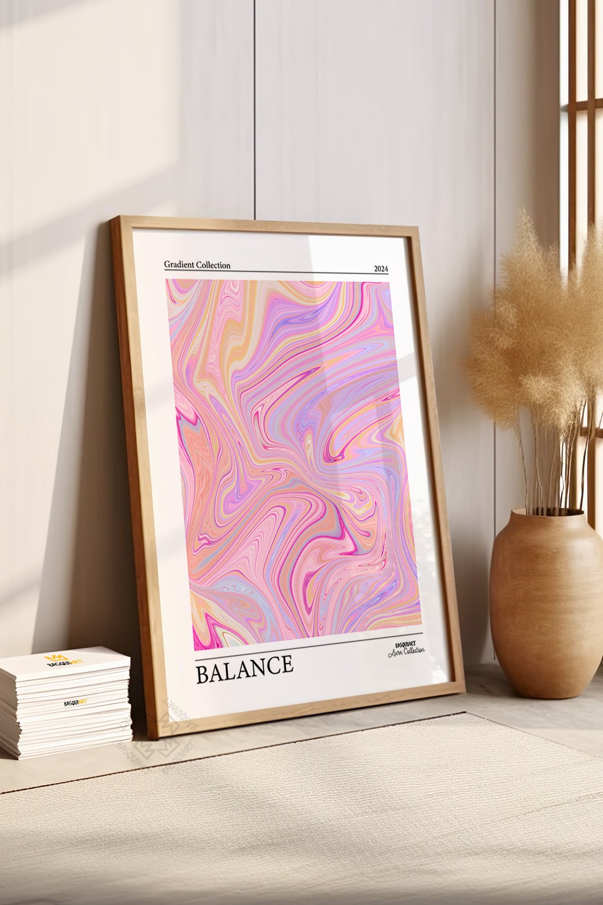Aura Serisi Ahşap Çerçeveli Poster, Tablo No:27