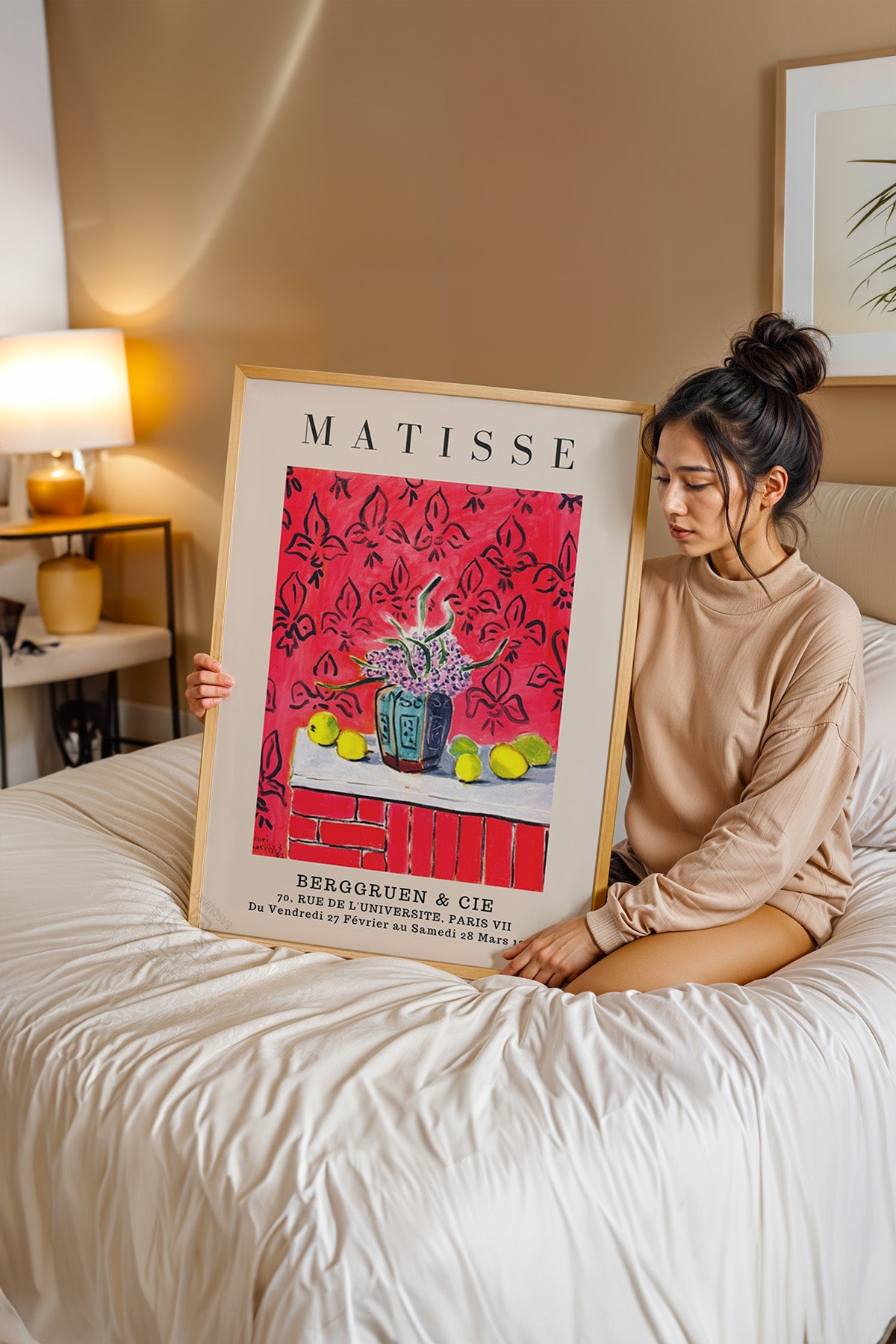 Henri Matisse Serisi Ahşap Çerçeveli Poster, Tablo Duvar Dekoru No:11