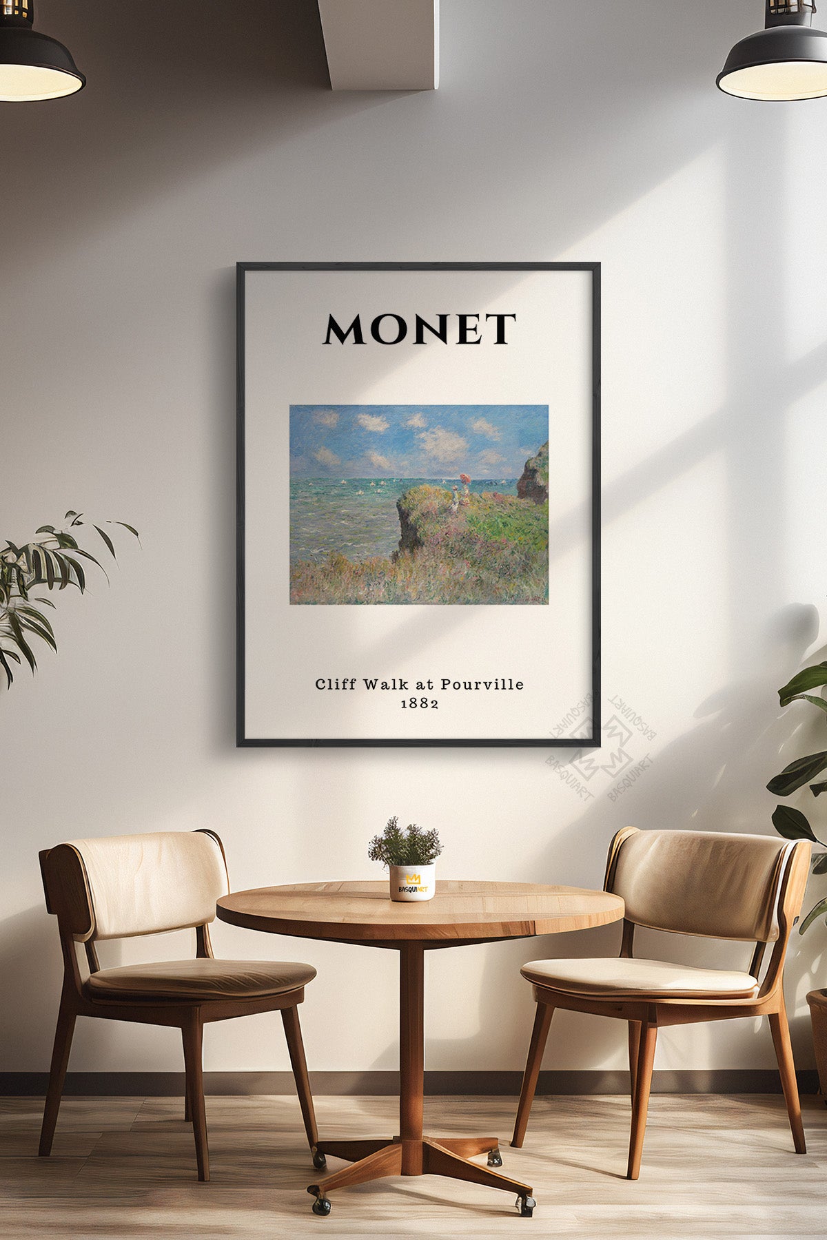 Claude Monet Serisi Siyah Çerçeveli Poster, Tablo Duvar Dekoru No:5