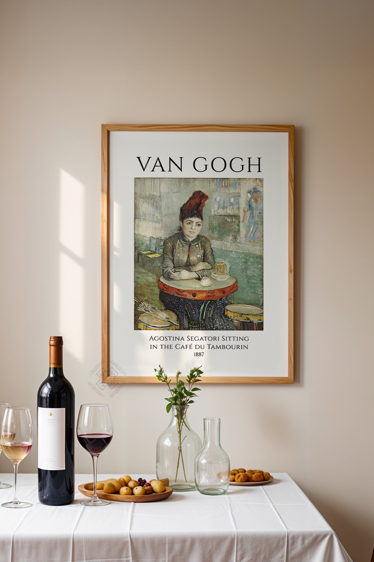 Vincent Van Gogh Serisi Ahşap Çerçeveli Poster, Tablo Duvar Dekoru No:23