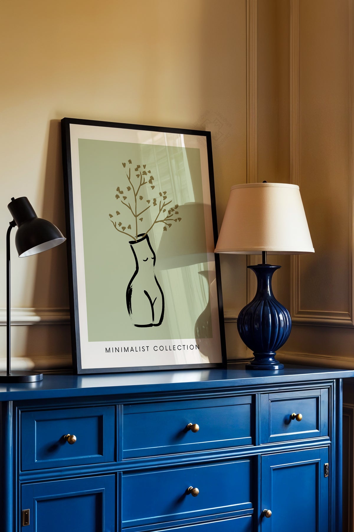 Bohemian Serisi Siyah Çerçeveli Poster, Tablo No:58