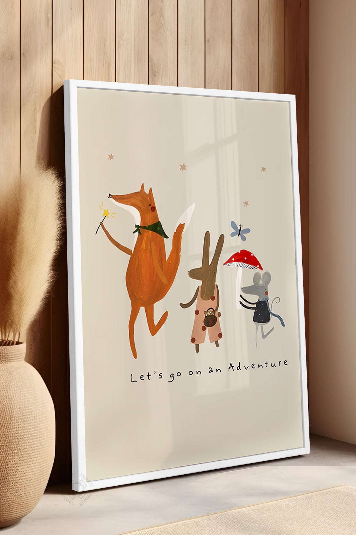 Çocuk Odası, Bebek Odası Beyaz Çerçeveli Poster, Tablo No:38
