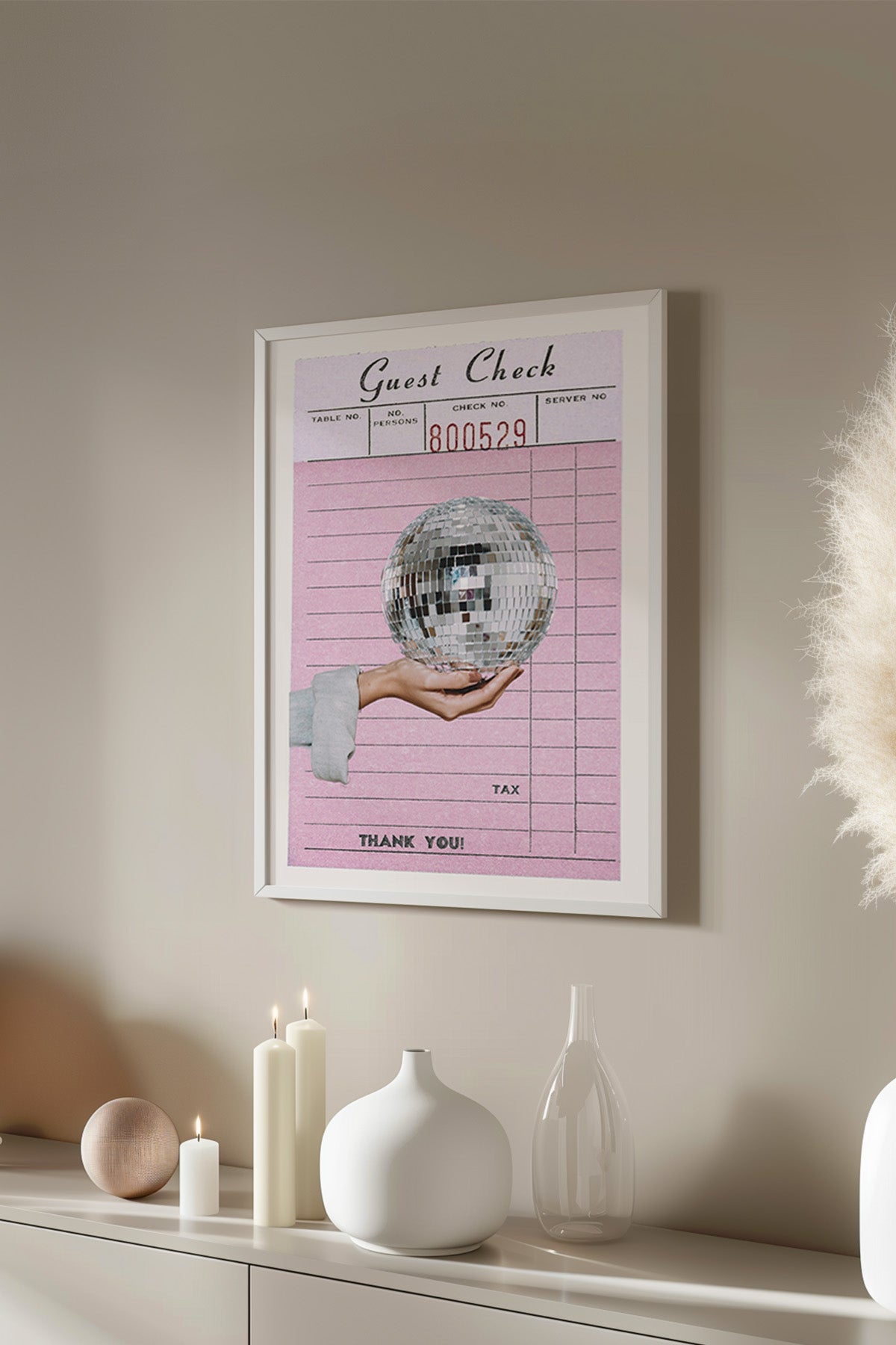 Lucky You Serisi Beyaz Çerçeveli Poster, Tablo Duvar Dekoru No:50