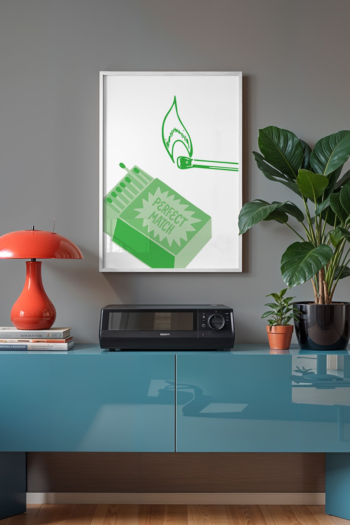Lucky You Serisi Beyaz Çerçeveli Poster, Tablo Duvar Dekoru No:129