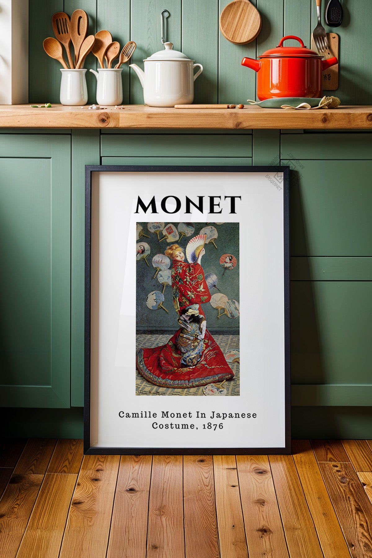 Claude Monet Serisi Siyah Çerçeveli Poster, Tablo Duvar Dekoru No:8