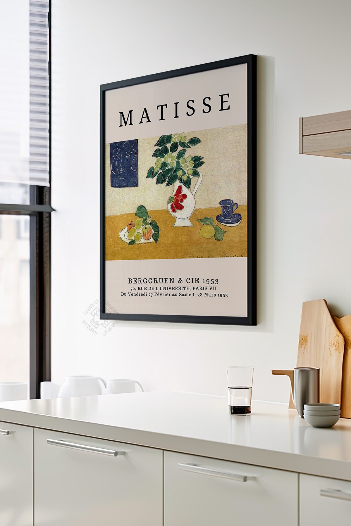 Henri Matisse Serisi Siyah Çerçeveli Poster, Tablo Duvar Dekoru No:6